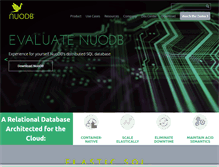 Tablet Screenshot of nuodb.com
